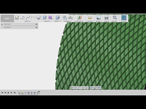 Creating a knurl surface / knurling - fusion 360 tutorial