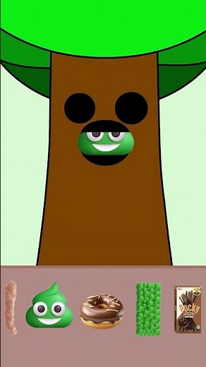 MR. TREE INCREDIBOX SPRUNKI - GREEN BROWN EMOTICON MUKBANG - EMON ANIMATION