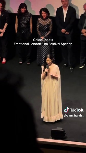 Emotional Moments from Chloé Zhao at London Film Festival