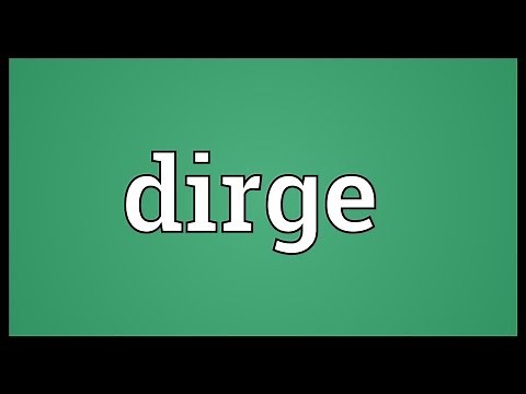 Dirge Meaning