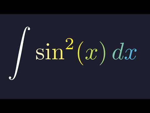 Integral of sin^2(x) using Power Reduction and U-Substitution