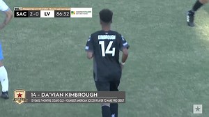 𝗔 𝗺𝗼𝗺𝗲𝗻𝘁 𝗵𝗲'𝗹𝗹 𝗻𝗲𝘃𝗲𝗿 𝗳𝗼𝗿𝗴𝗲𝘁 👏 13-year-old Da'vian Kimbrough steps on the pitch to make his professional debut for Sacramento Republic FC! | USL Championship