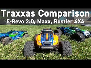 Maxx vs E-Revo 2.0 vs Rustler 4X4 VXL - Traxxas Comparison