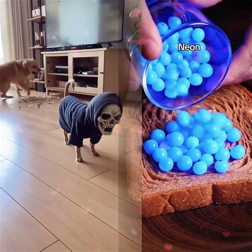 Chihuahua in a scary mask pranks the dog 🤣🐶🐱#chihuahua #funnycats #funnydog #cat #dogs #usa🇺🇸