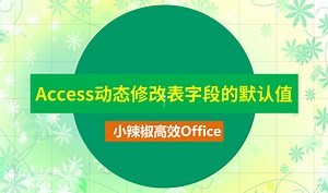Access动态修改表字段的默认值