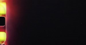Black Super 8 mm Film Frame Scan Overlay with Light Leaks