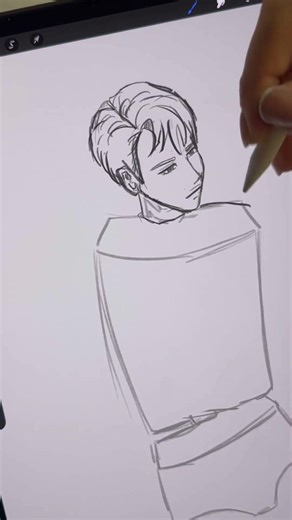 #drawing #art #animeeart #sketch #drawingprocess #digital #procreate #anime #manga #artist