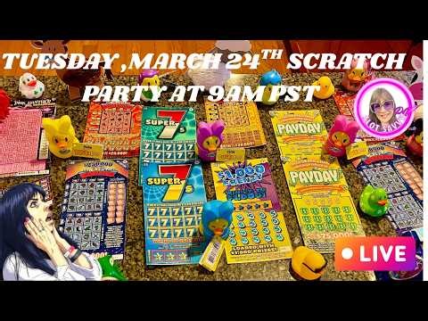 🔴💚🏆😍Lucky USA Tuesday Scratch Party, #scratchofftickets tickets , #livestream