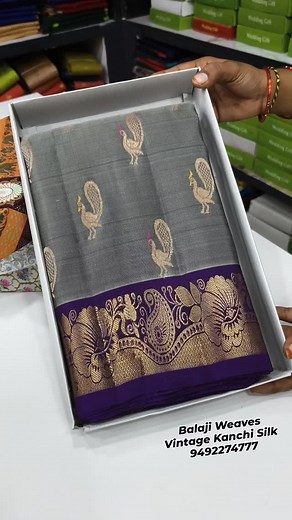 1980's Vintage Kanchi Pattu By Silk Sarees *Elegant Handloom Kanchi Pattu By Silk Saree – *Step into tradition with this timeless Kanchi Pattu Saree, beautifully handwoven to reflect grace and grandeur.* *Fabric: Pure Handloom Kanchi Silk* *Design: All-over intricate buta motifs that add a touch of regal charm* *Borders: Both-side contrast Kanchi borders with rich traditional zari detailing* *Pallu: Lavishly woven contrast pallu featuring elaborate and ornate designs* *Blouse: Includes matching 