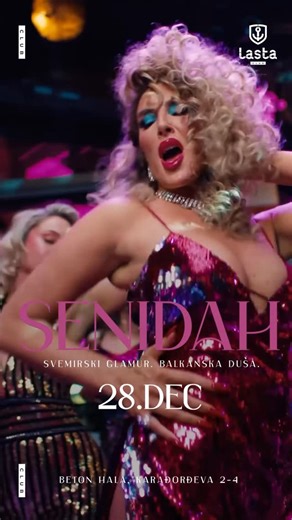 Gradski Club Lasta on Instagram: "Senidah live. The rest can wait. Sunday | 28.12. | SENIDAH ⏰ Start 23:00 🎟 Tickets: tickets.rs 📱 +381 60 180 190 8 or DM us. 📍 Beton Hala • Karađorđeva 2–4 #senidah #gdeizaci #beogradnocu #lastagradskisplav #lastaclub"