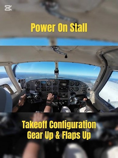 Power On Stalls & Recovery 🤔#airplane #aviation
