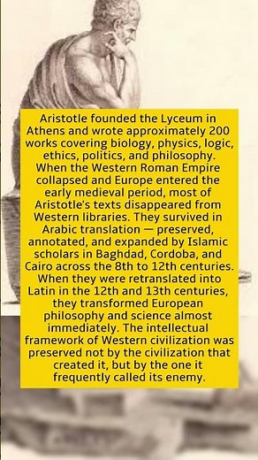 Aristotle Taught Alexander the Great. His Books Were Lost to Europe for 800 Years