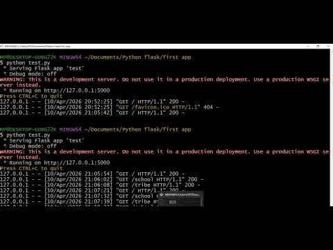 How to load HTML pages using render templates in flask
