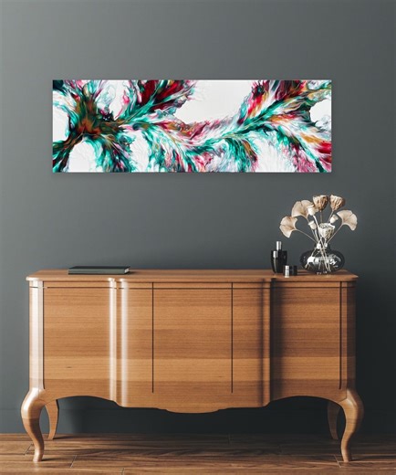 Acrylic Dutch Pour Painting, Fluid Art Original Canvas Abstract Wall Decor - Etsy