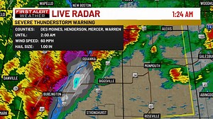 7.1K views · 22 reactions | 1:25 AM SEVERE WEATHER UPDATE | KWQC TV6 News | Facebook