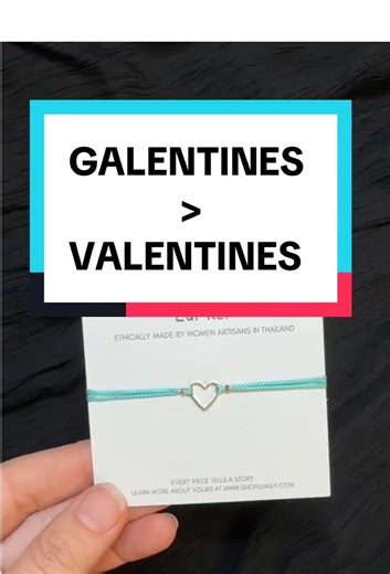 GALENTINES > Valentine’s. One heartstring bracelet for you, one for your best friend, one for the people who show up for you all year. They are seven dollars, handmade, and every one supports a woman-owned business doing meaningful work. This is not about one day. It is about choosing each other, always. 💛 #WomenSupportingWomen #ThoughtfulGifting #HandmadeWithHeart #EthicalJewelry #SmallBusinessLove