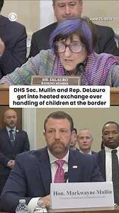 Mullin and Rep. DeLauro get into heated exchange over handling of children at the border #shorts