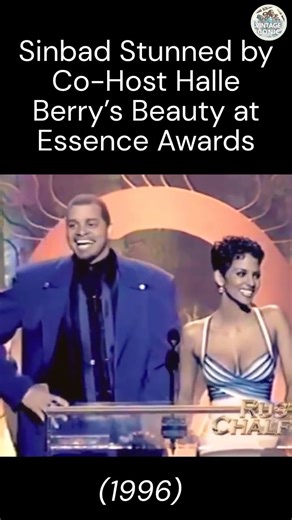 Do y'all remember when Halle Berry and Sinbad co-hosted the 1996 Essence Awards? #halleberry #sinbad #essenceawards #90s #throwback | Vintage & Iconic African American Everything