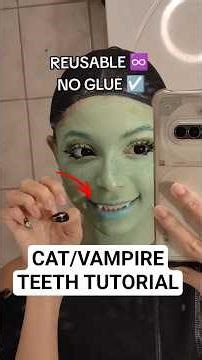The best way to create fake vampire teeth!! ✨ #tutorial #teeth #faketeeth #cosplay #cosplaytips