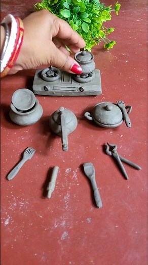 Mini Clay Cooking Pots Making #shorts