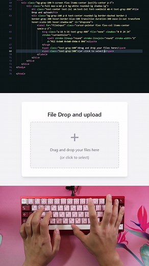 Live-Coding HTML File Dropbox Interface | ASMR Coding Session