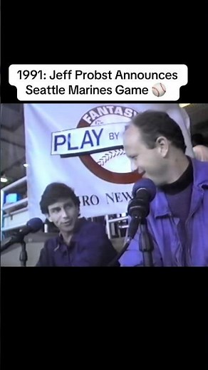 1991: Jeff Probst Announces Seattle Mariners Game ⚾️