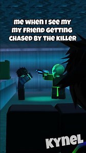 friends chased by killer | #shorts #roblox