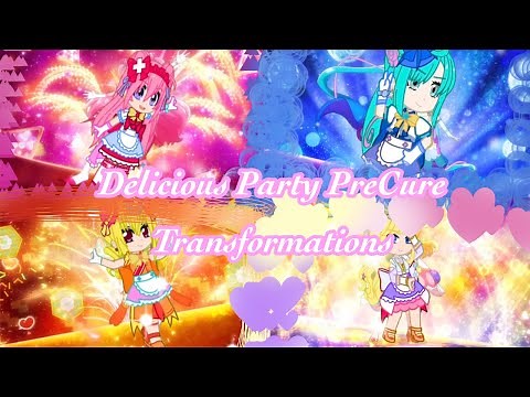 Delicious Party PreCure Transformations in Gacha Club (DePaPre)