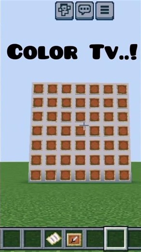 I Made a real color TV in minecraft #minecraft |Best glitch in minecraft #vijaythalapathy