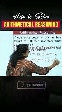 How to Solve Arithmetical Reasoning Fast | Easy Shortcut