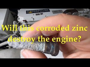 DIY - See how we replaced the engine anodes on our Caterpillar 3126 diesel engines