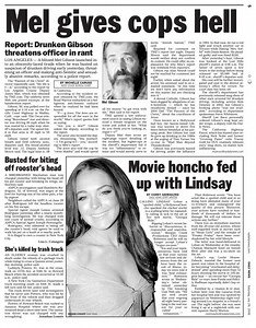 Mel Gibson threatens officer in drunken rant in 2006