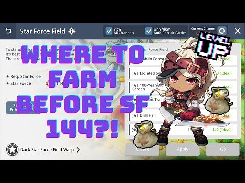Maplestory M - Which StarForce Map to Farm Meso/Exp Before SF 144?! SF120 - SF142