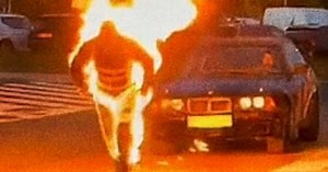 Stunt Performer Breaks Record by Pulling a Car—While on Fire