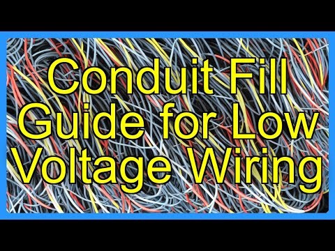 Conduit Fill Guide for Low Voltage Wiring