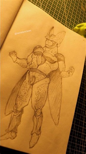 Drawing Cell 🟢 Pencil Sketch | Dragon Ball Z #shorts