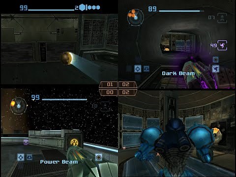 Metroid Prime 2: Echoes Gamecube 4 player VS mode All Stages 60fps