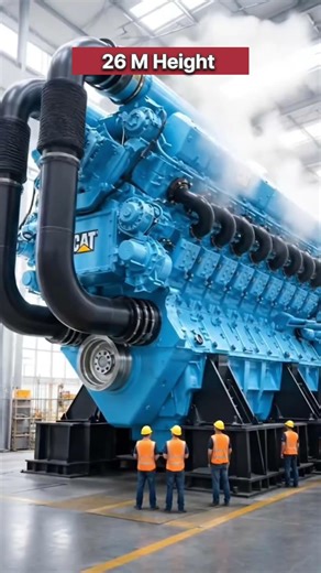 World’s Most Powerful Ship Engine That Eats 13,000 Liters Diesel Per Hour! 🚢😱 | #ShipEngine #Engine