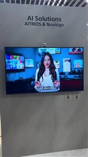 NoviSign & Sony AITRIOS at ISE 2026 | AI-Powered Digital Signage Demo