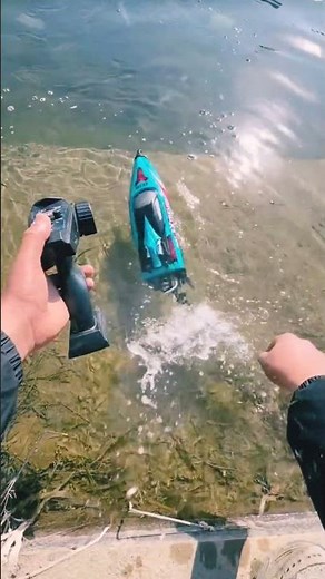 55KM/H RC Speedboat — Extreme Water Racing! 🚤 #shorts
