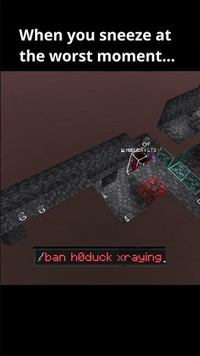 When you sneeze at the WORST time 😭😭😭 #minecraft #minecraftmemes #memes #brainrot #shorts #guess
