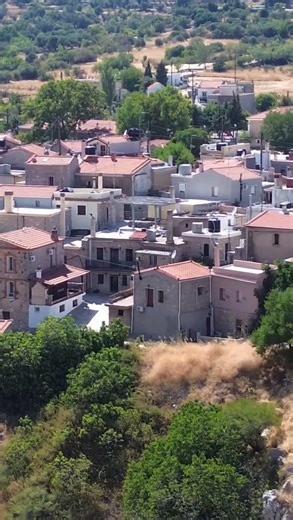 The magical medieval village of Pyrgi village Chios in Greece