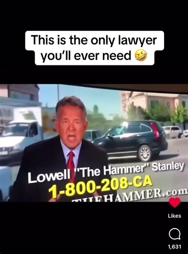 Lowell “The Hammer” Stanley Promise you he will get the job done 😂😂😂 #funny #fyp #meme #lawyertiktok