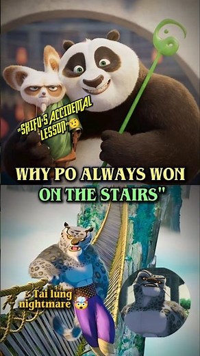 WHY PO ALWAYS WON ON THE STAIRS"🧐 #explained #theory #kungfupanda #viral