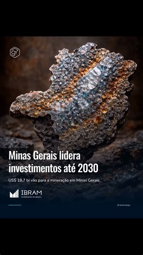 The Mining Brasil | Mineração projeta US$ 19,7 bilhões em Minas até 2030 Estado concentra o maior volume de aportes previstos no Brasil Minas Gerais deve... | Instagram