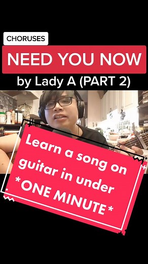 Learn 'Need You Now' Guitar Choruses in Under One Minute | Lady Antebellum Tutorial