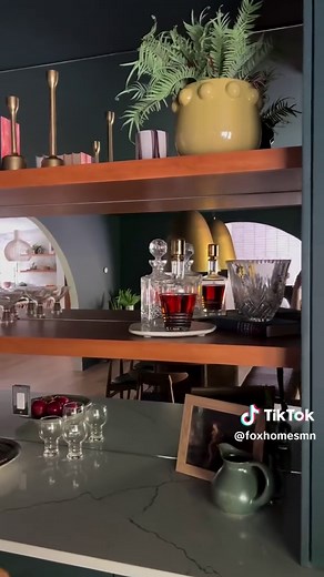 Modern Built-in Shelving and Cabinets for Dining Rooms