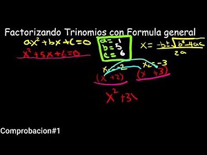 Factorizando USANDO la fórmula general cuadrática |💥ÁLGEBRA💥|