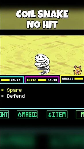 Coil Snake No Hit | Deltatraveler | #deltarune #undertale #tobyfox