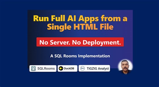 Run a Full AI Database App as a Single HTML File. No Server. No Remote DB.
